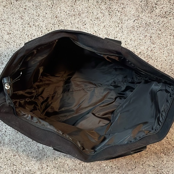 Victoria Secret 2018 Black‎ Silver Sequin Large Zipper Tote Bag Style - Picture 4 of 7